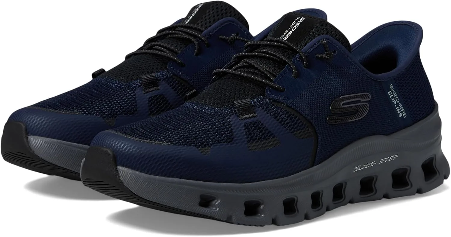 Мужские кроссовки Skechers Glide-Step Pro без шнурков, темно-синий/серый