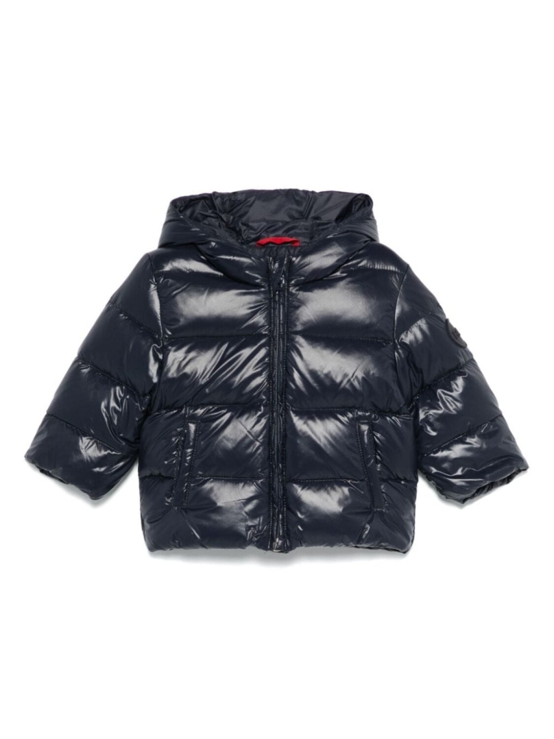 

Fay Kids куртка с рельефным логотипом, синий
