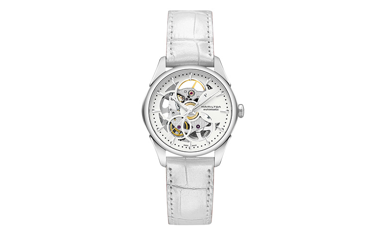 

Hamilton Часы Jazzmaster Viewmatic Skeleton Lady Auto H32405811, White Dial