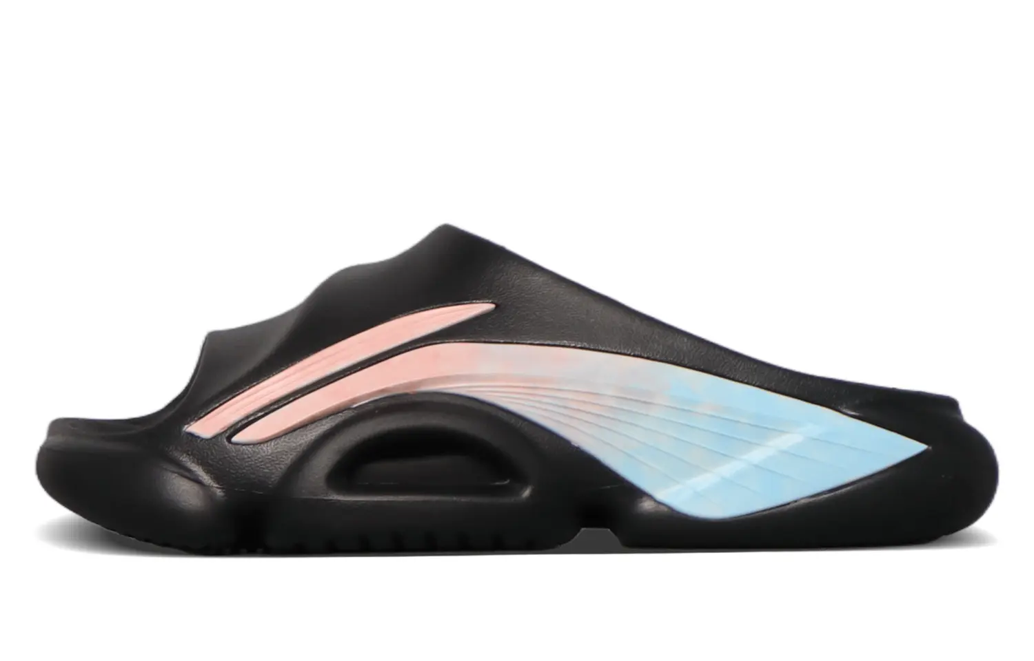 

LINING Лининг BADFIVE Скользящие противоскользящие износостойкие амортизирующие шлепанцы мужские черные, цвет Black