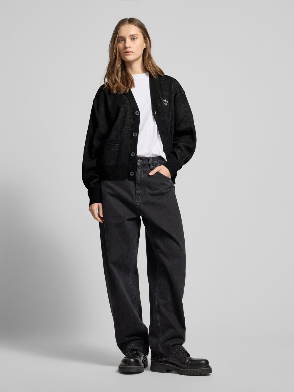 

Кардиган с этикеткой, модель «Harttbreaker» Carhartt Work In Progress, черный