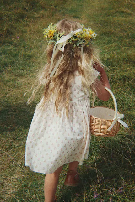 Платье мини из органического хлопка Pacey Dress Konges Sløjd, бежевый