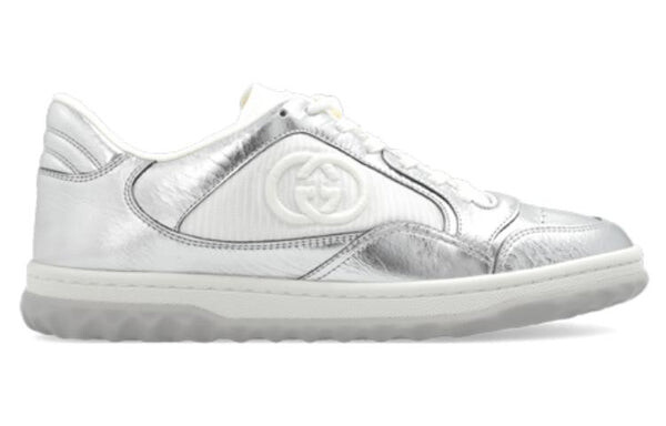 Кроссовки mac80 embroidered sneakers 'white silver' Gucci, белый — фото 2