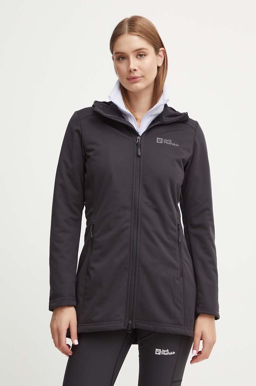 

Уличная куртка Windhain Jack Wolfskin, черный