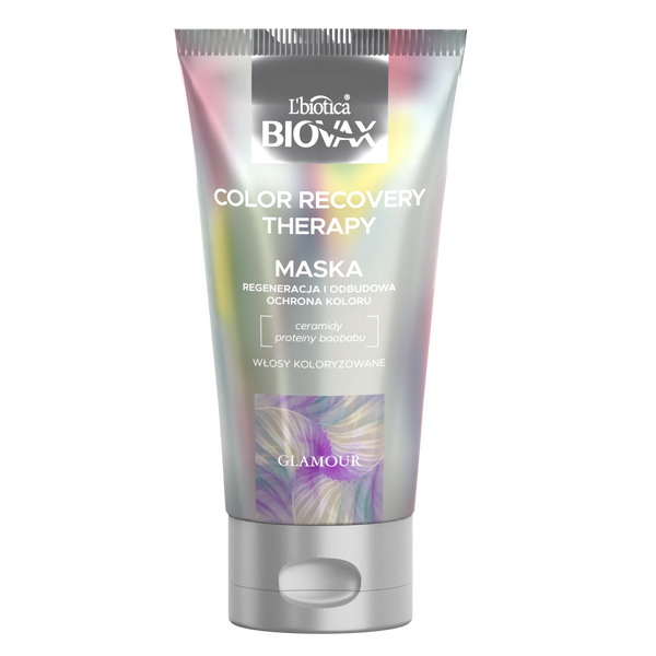 

Маска для окрашенных волос, 150 мл L'Biotica Biovax Glamour color recovery therapy