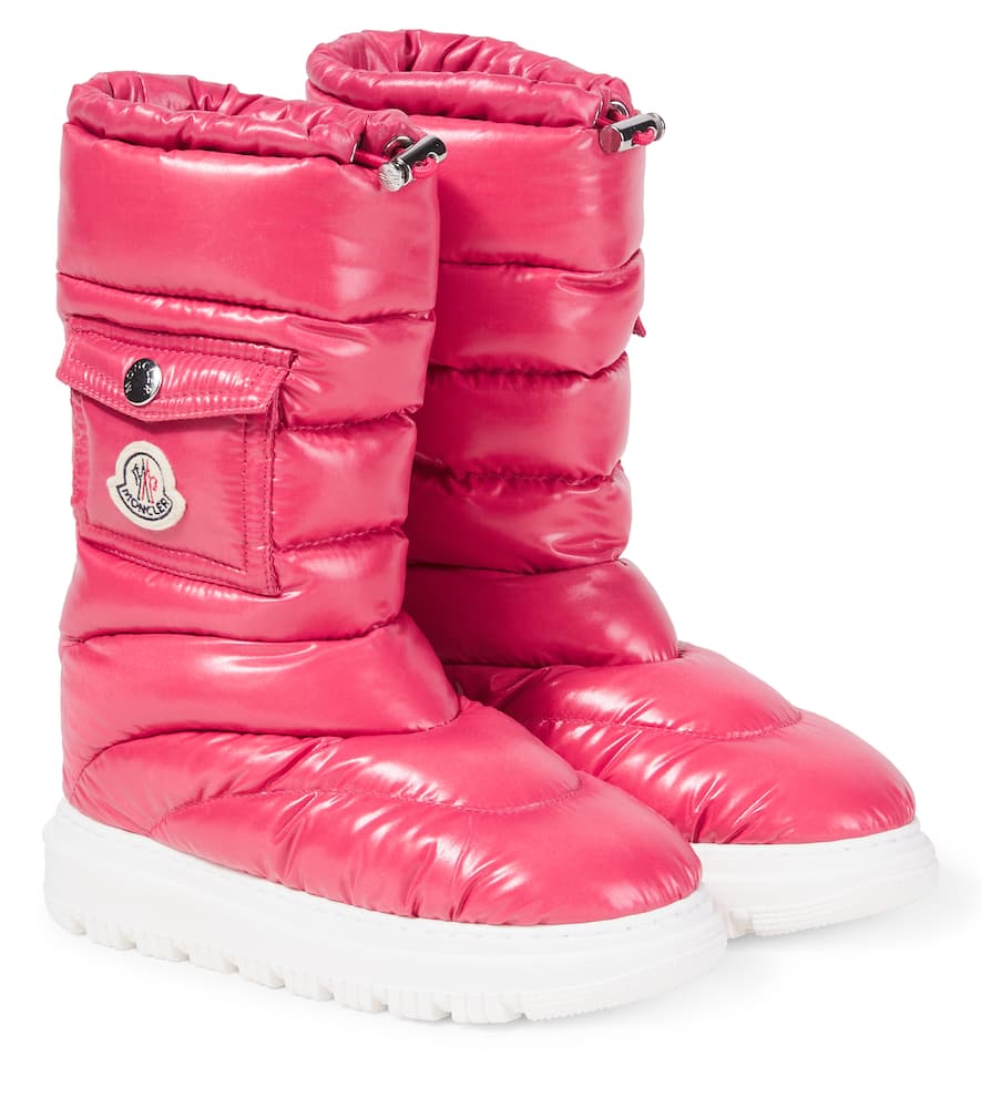 

Утепленные стеганые зимние ботинки Gaia Moncler Enfant, Rose