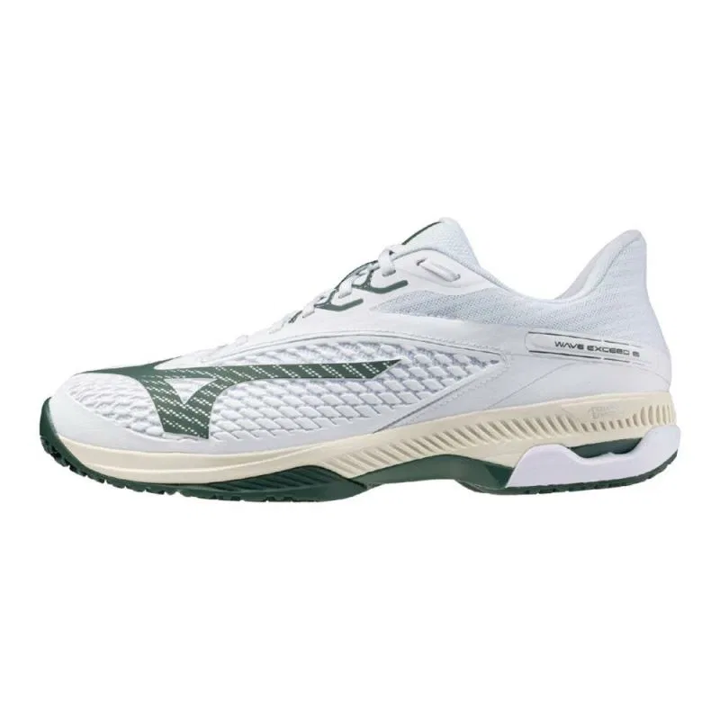 Мужские теннисные кроссовки «Wave Exceed 6 SW OC» от Mizuno, White X Green