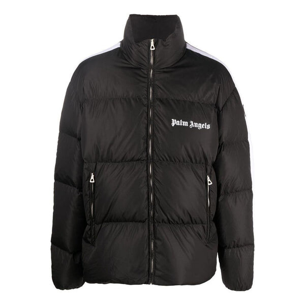 

Куртка fw22 classic track down jacket 'black white' Palm Angels, черный