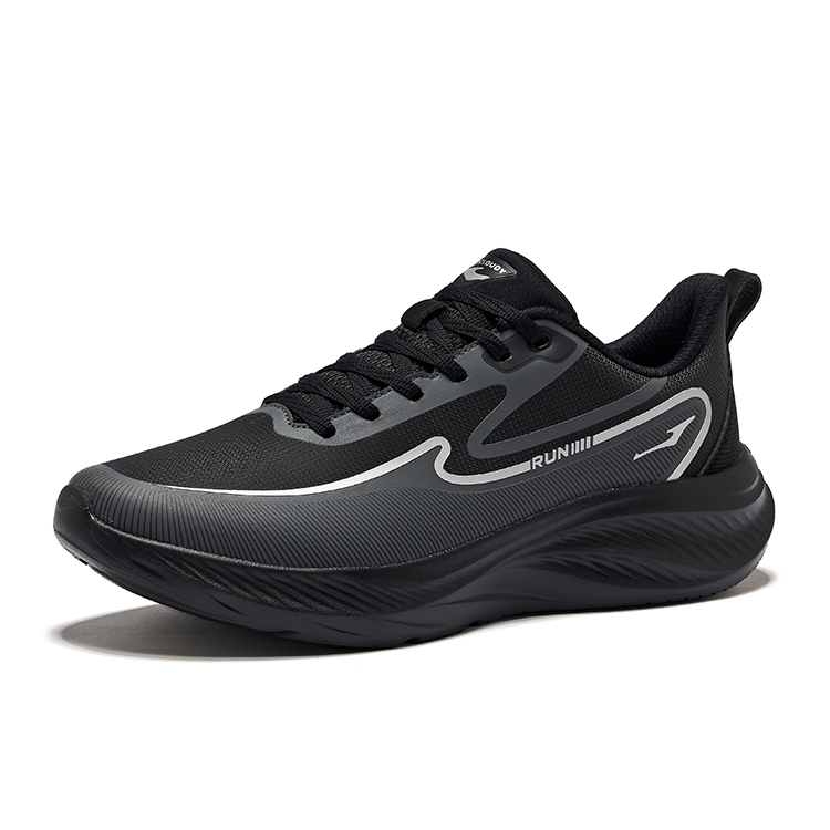 Erke Амортизирующие кроссовки Rebound Low топ повседневные беговые мужские Jet Black Carbon Gray, цвет Jet Black Carbon Gray — фото 3