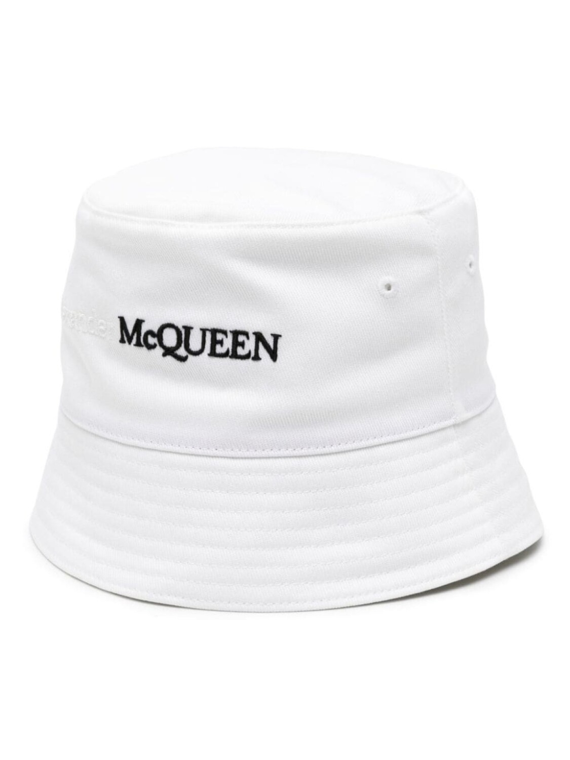 

Alexander McQueen панама с вышитым логотипом, белый