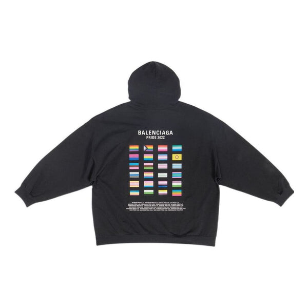 

Толстовка pride hoodie boxy fit 'black' Balenciaga, черный