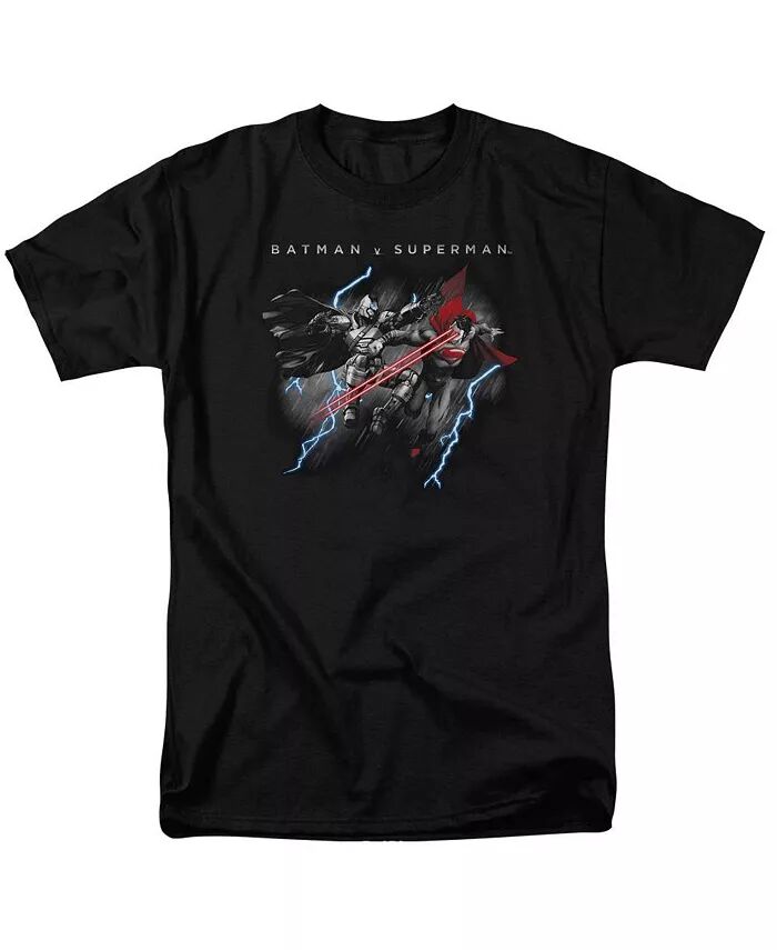 

Мужская футболка Lightning Fight с коротким рукавом для взрослых Batman V Superman, черный