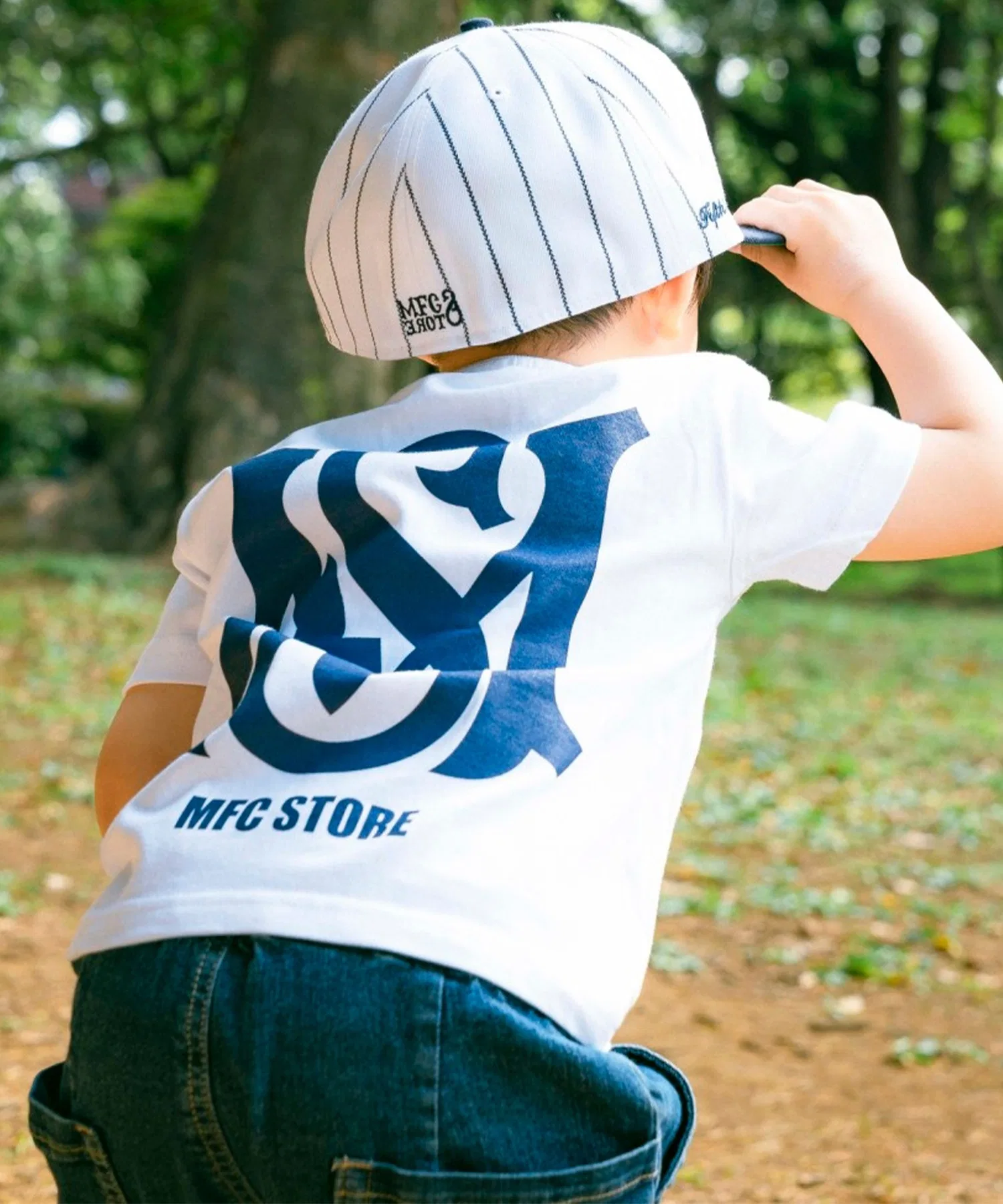 Детская футболка MFC STORE MS Logo с логотипом серая — фото 3