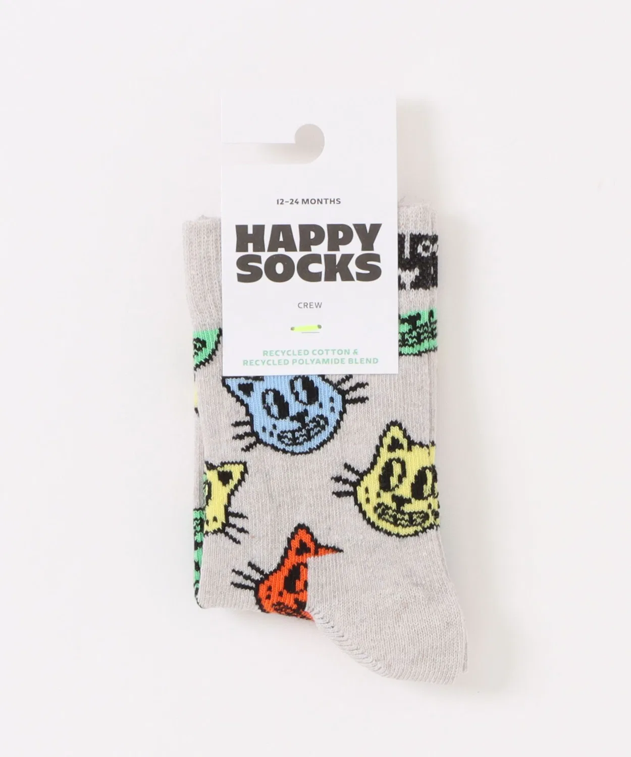Носки Happy Socks с дизайном животных, детские, серые