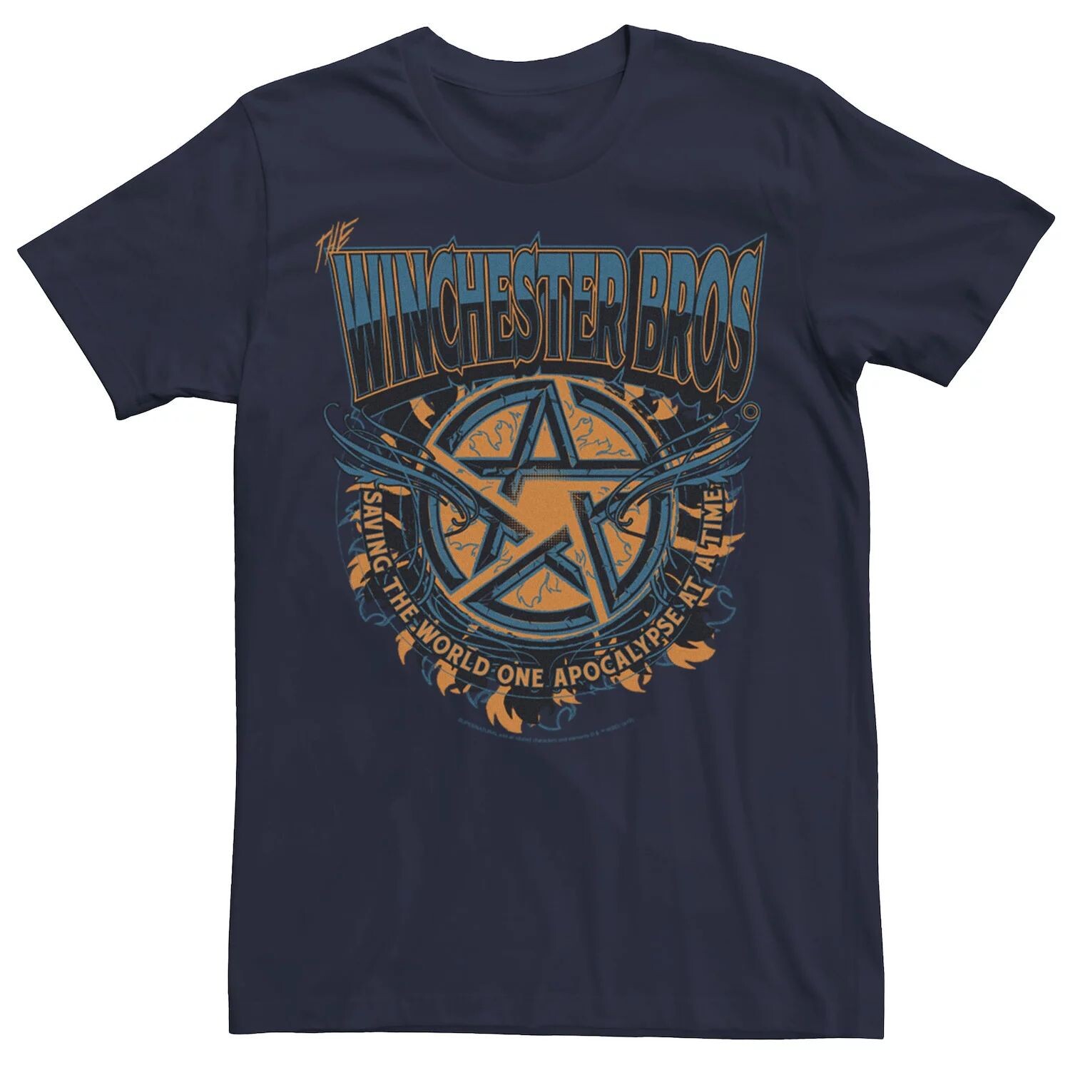

Мужская футболка Supernatural Winchester Bros. с пентаграммой Licensed Character