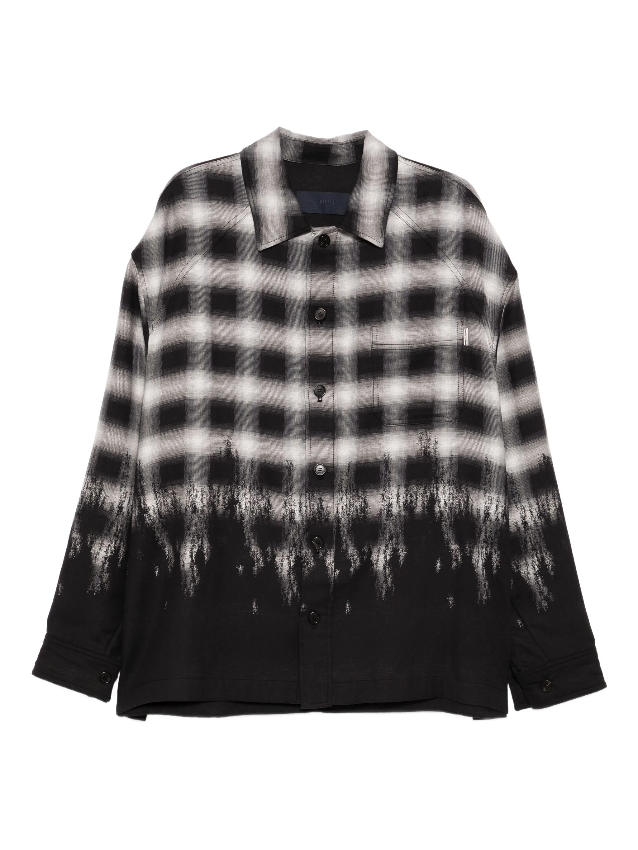 

Рубашка Border в клетку Juun.J, черный