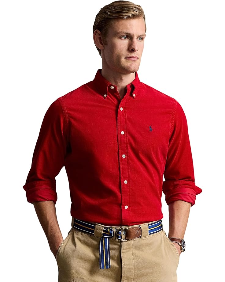 

Поло Polo Ralph Lauren Classic Fit Corduroy Shirt, цвет Martin Red