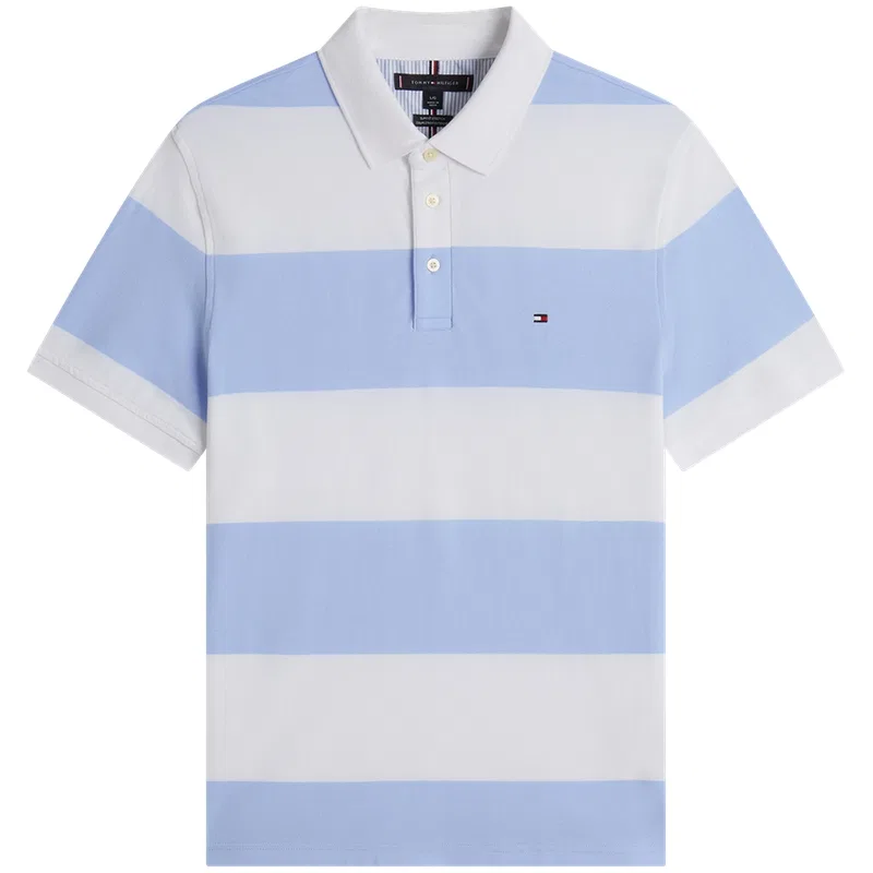 Поло мужское Tommy Hilfiger, Blue White Stripes DXA