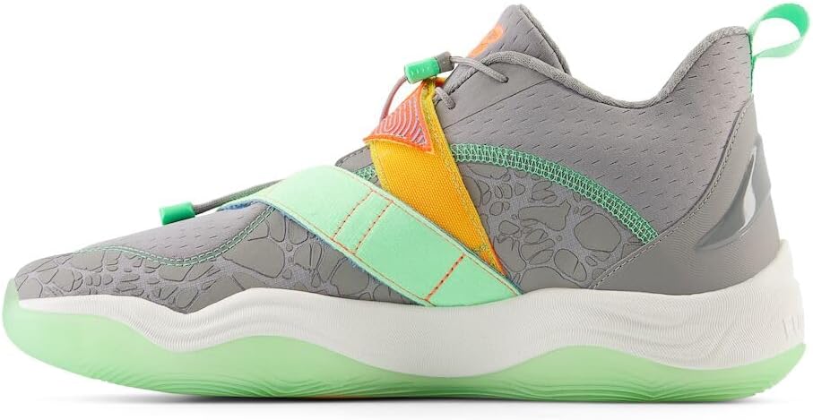 

New Balance Unisex-Adult FuelCell Lindor 2 Pre-Game, Team Away Grey/Electric Jade/Neon Dragonfly