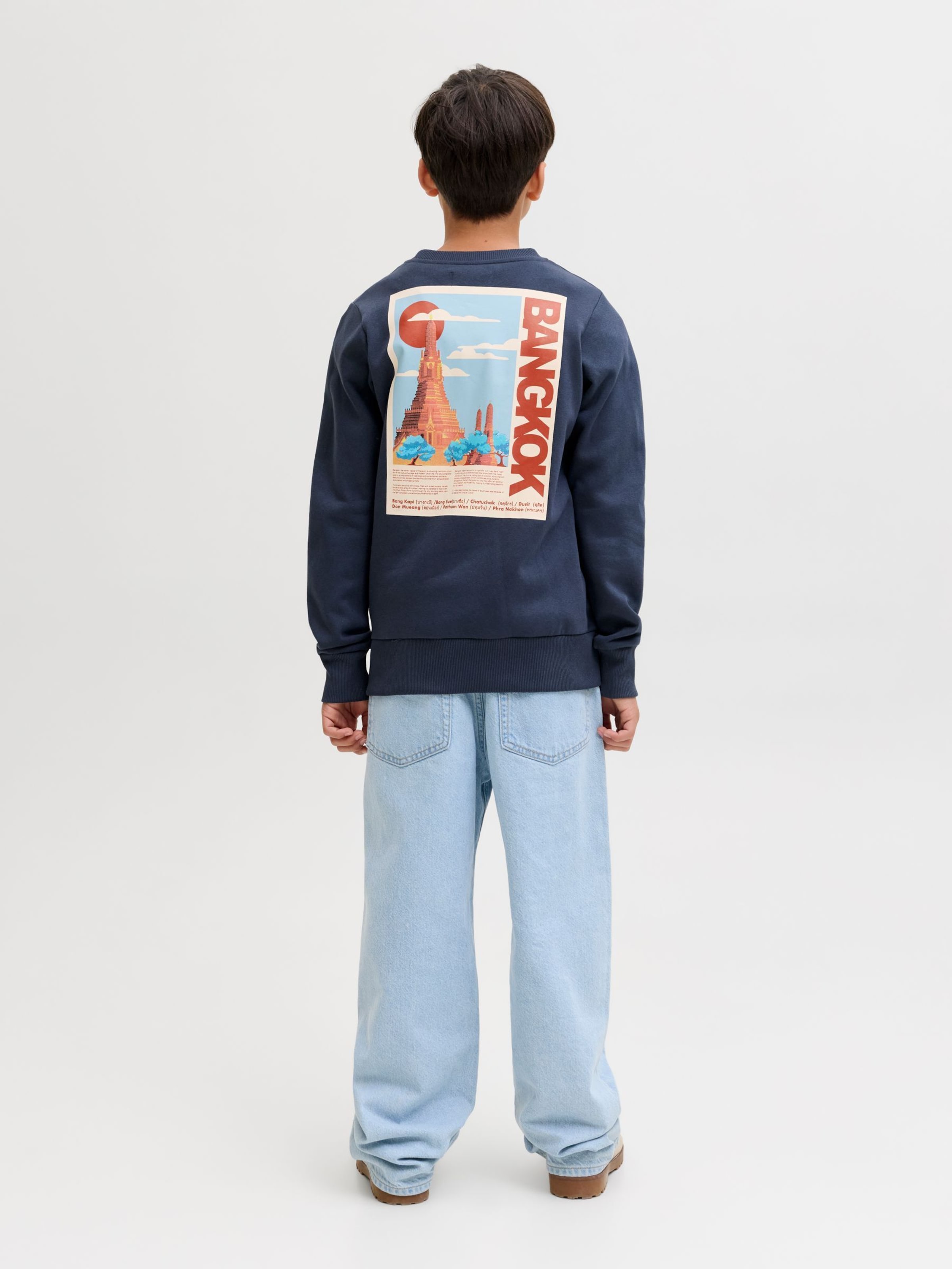 Jack & Jones Junior Толстовка в цвете Marine Blue, Pastel Blue — фото 4