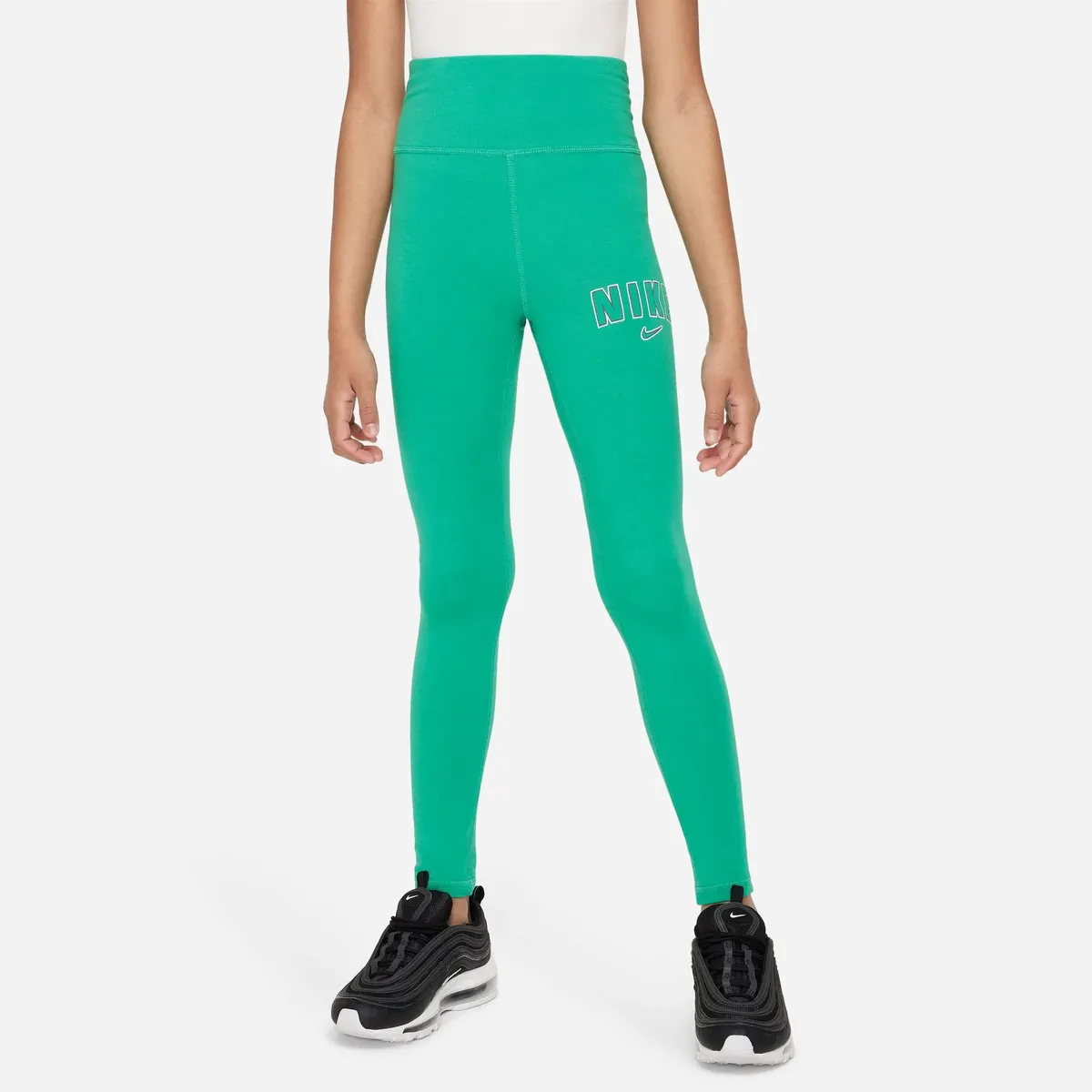 

Леггинсы Nike Sportswear "G NSW FAV TREND HW LGGNG PRNT - для детей", цвет Stadium Green