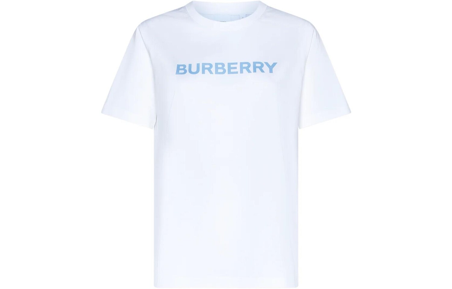 

Футболка Burberry с круглым вырезом и логотипом, бело-голубой