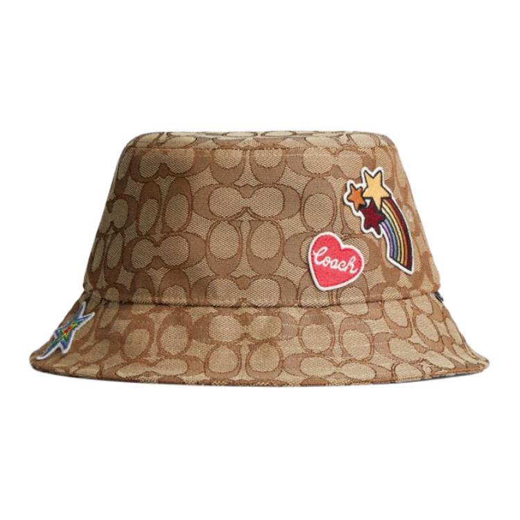 

COACH Переработанная полиэстеровая шляпа-ведро унисекс хаки, Khaki