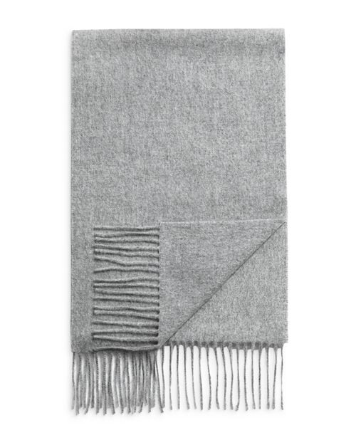 

Однотонный кашемировый шарф большого размера The Men's Store at Bloomingdale's, цвет Gray