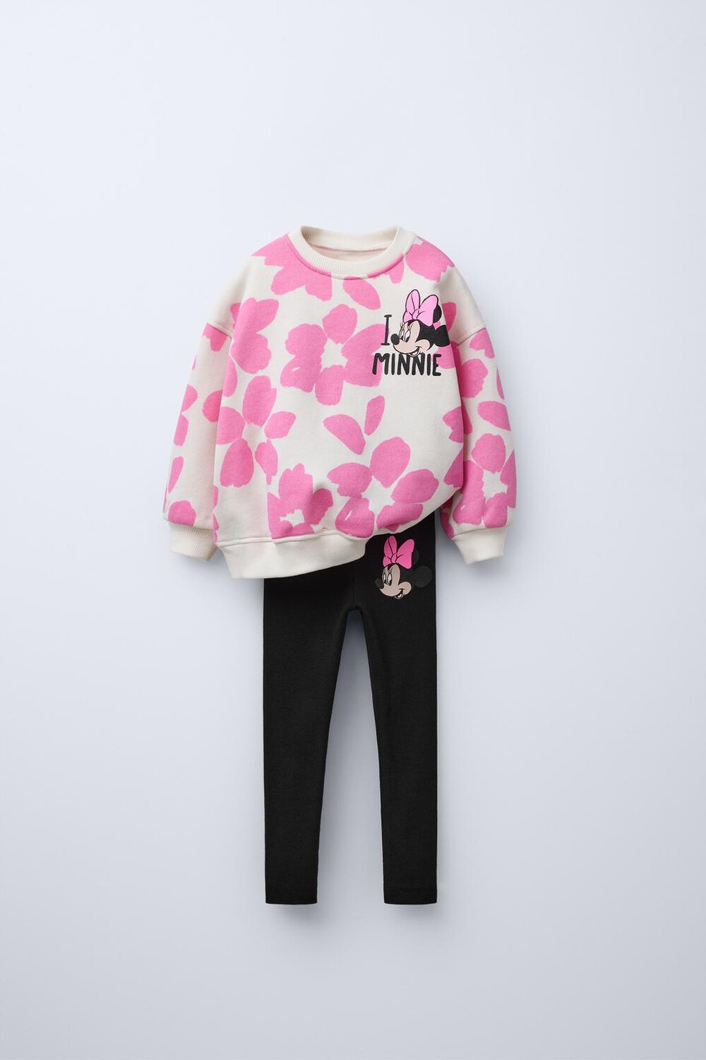 

Минни маус disney толстовка и леггинсы co ord ZARA, экрю