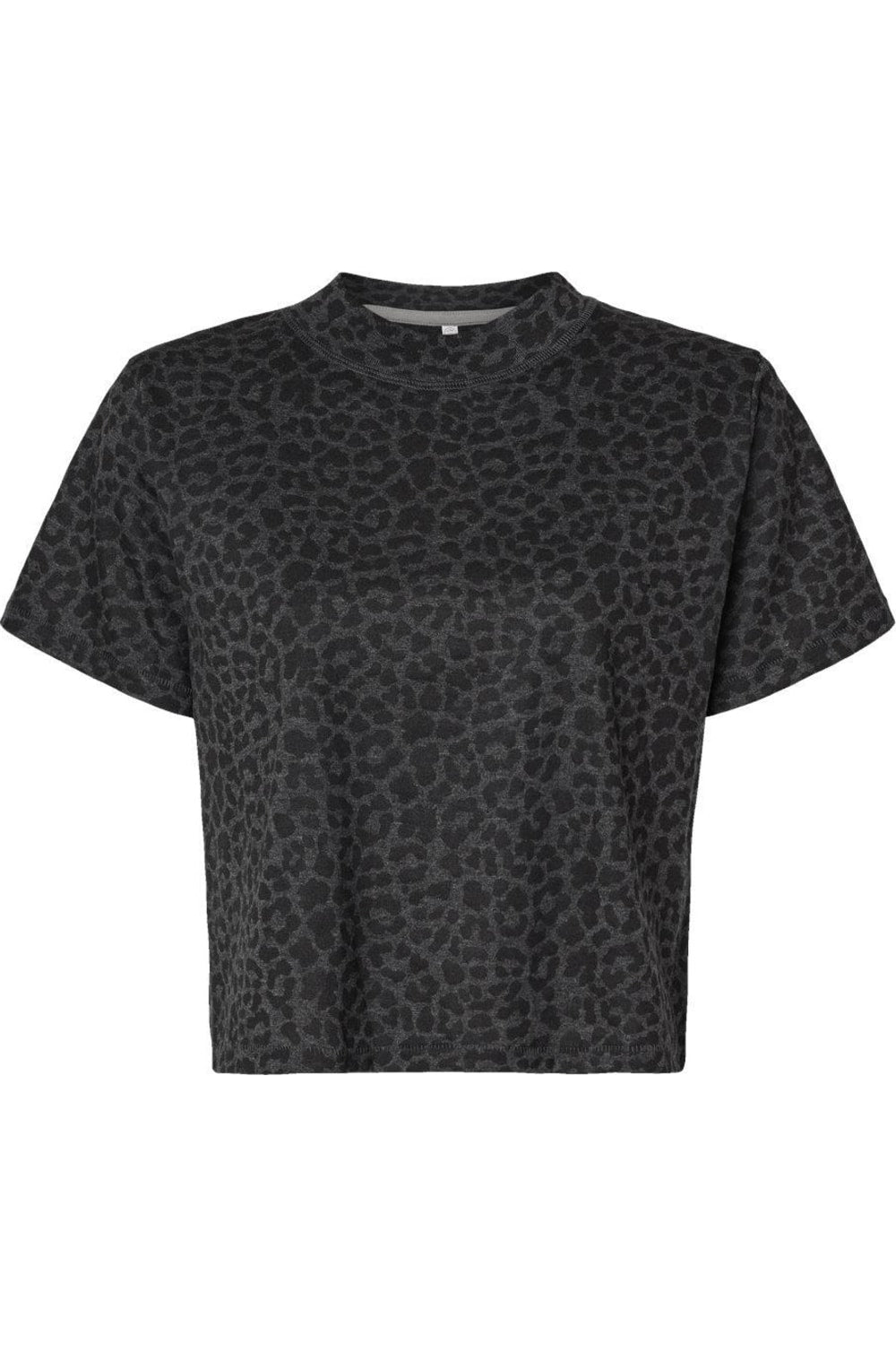 

Женская свободная футболка LAT, цвет black leopard
