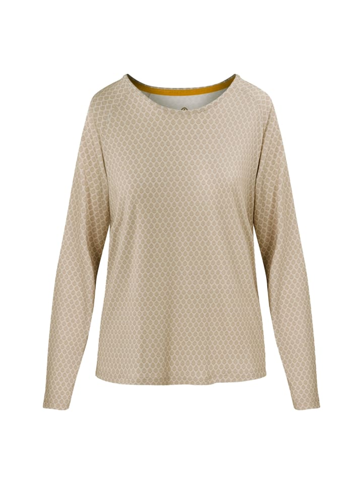 

PiP Studio Топ с длинными рукавами Tina "Тысяча листьев" бежевого цвета