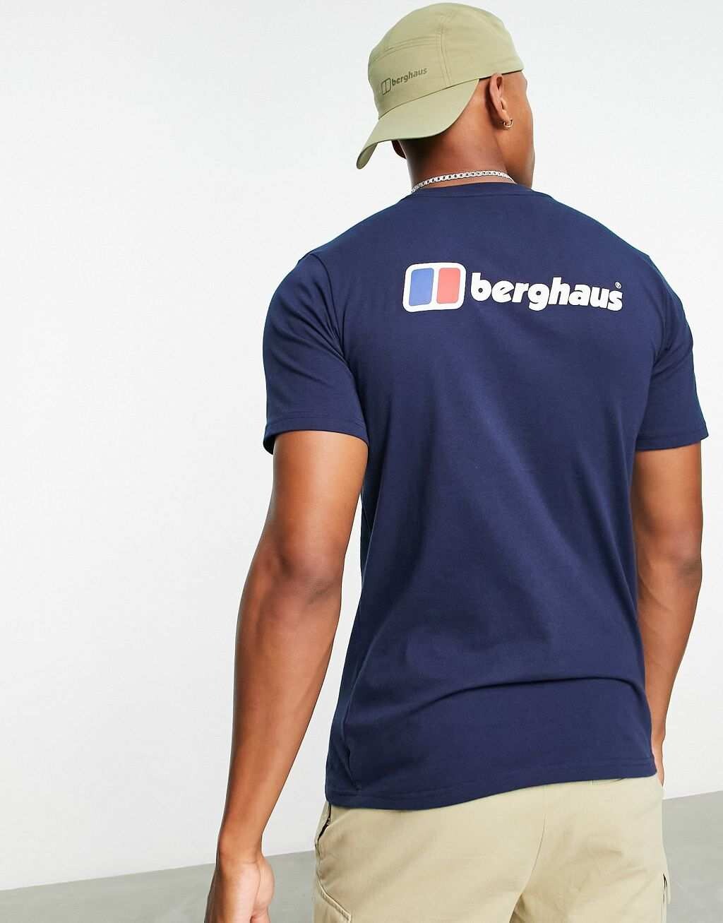 

Темно-синяя футболка с логотипом Berghaus Front and Back Logo, Синий, Темно-синяя футболка с логотипом Berghaus Front and Back Logo