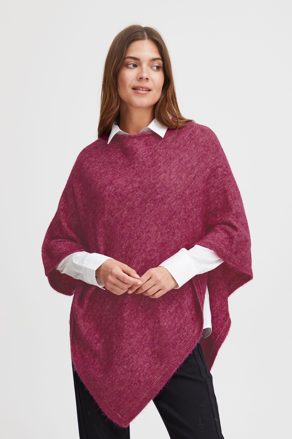 

Свитер Fransa Poncho FRSANDY PO 1 20611015, розовый