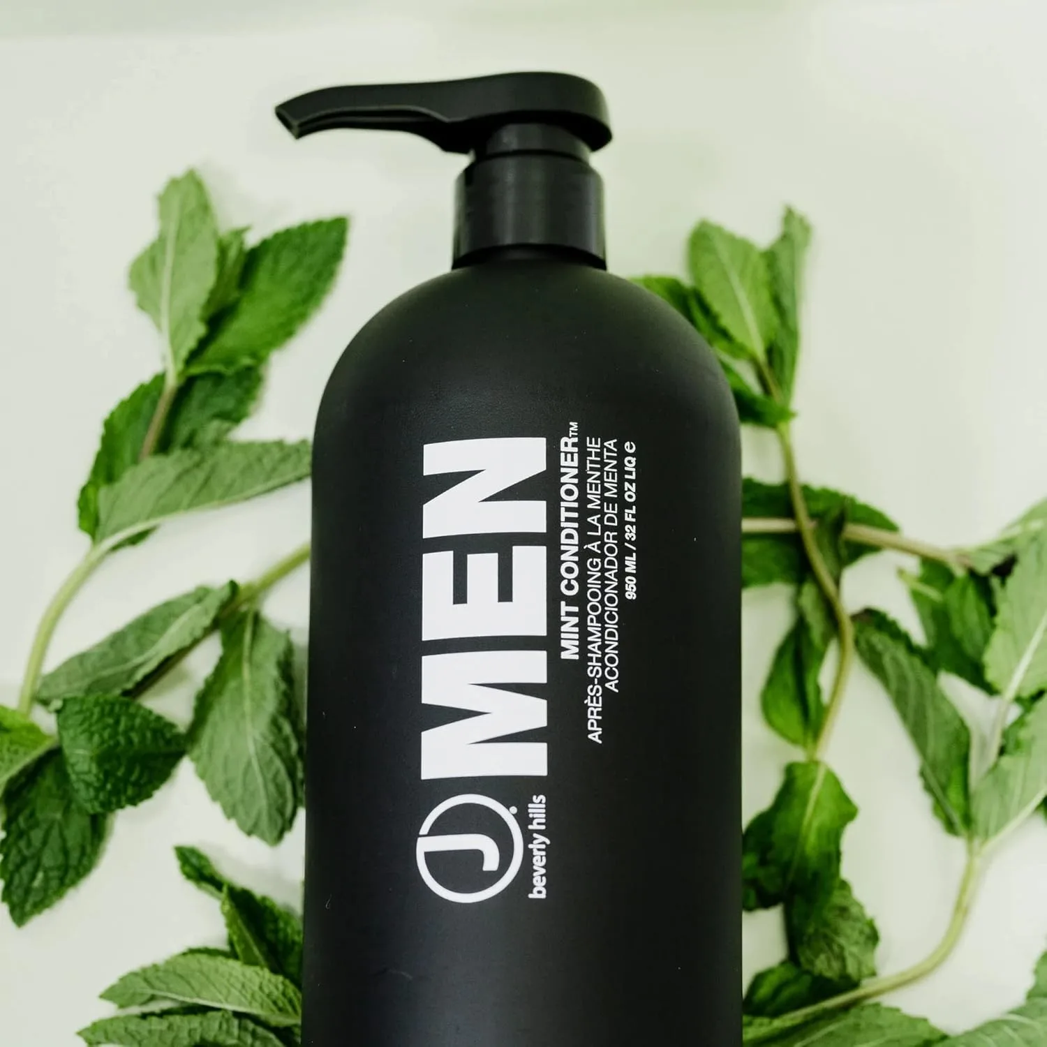 Кондиционер для волос J Beverly Hills Men's Mint с маслом авокадо для увлажнения и укрепления (310 г, 950 г) 946 мл (1 шт.) — фото 3