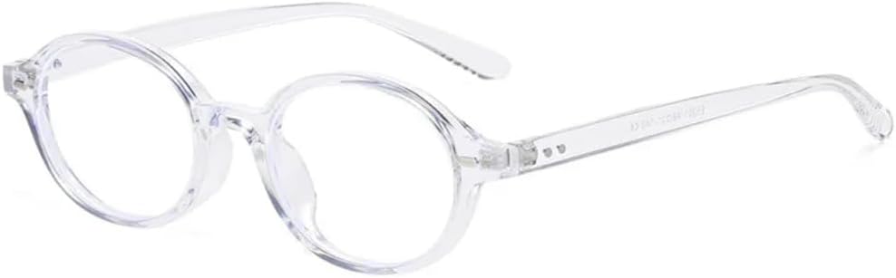 

Солнцезащитные очки с защитой от УФ-излучения UV400 | Овальная маленькая оправа в стиле панк | для женщин и мужчин, для занятий спортом на открытом воздухе и вождения DSVIGF, Clear