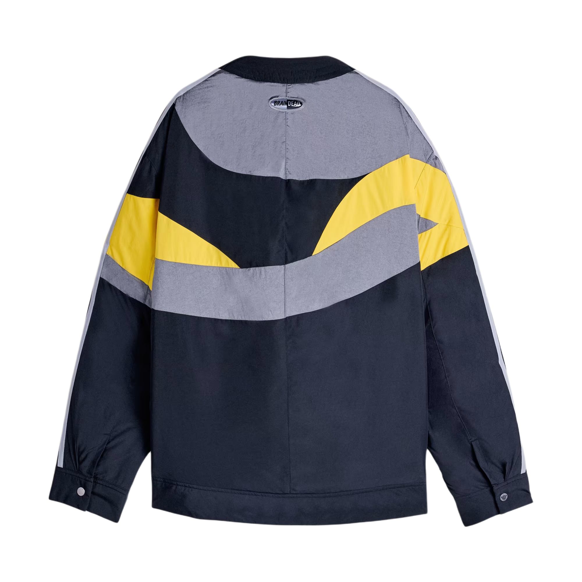 Куртка Brain Dead FW25 NORAGI Unisex Adidas Originals, черный/серый/желтый — фото 3