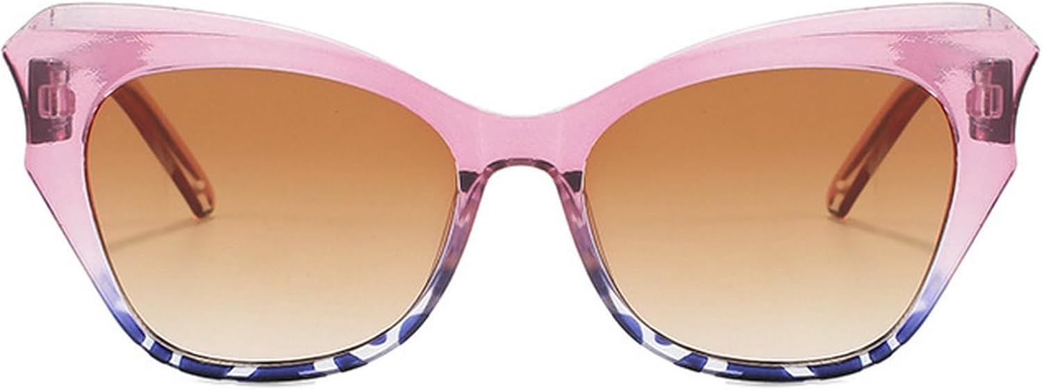 

Винтажные солнцезащитные очки «кошачий глаз» для женщин, модные солнцезащитные очки с градиентным переходом цвета, ретро-очки для отдыха на природе mincl, Purple Brown