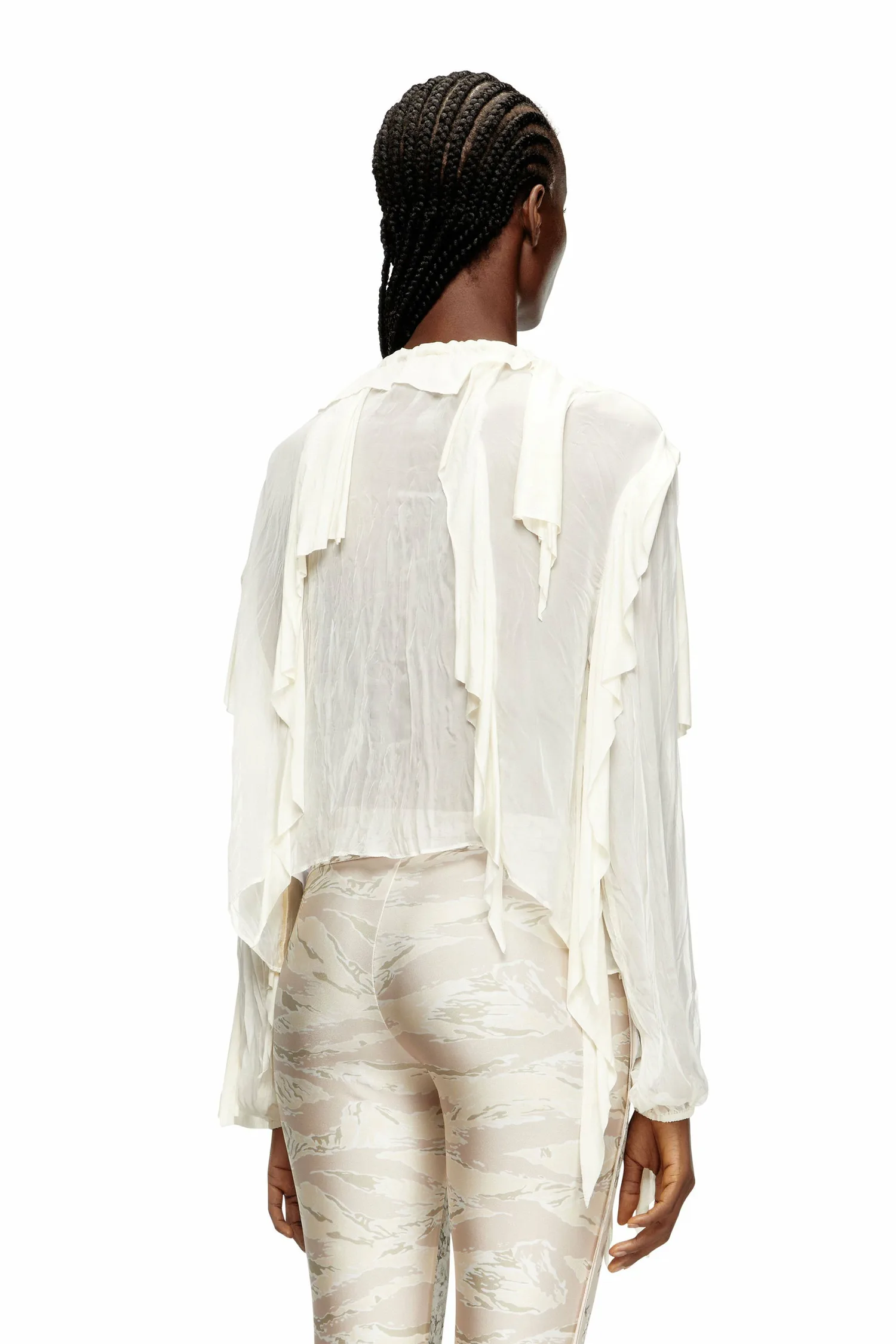 Женская дизайнерская рубашка C-LASSY Diesel, off white — фото 4