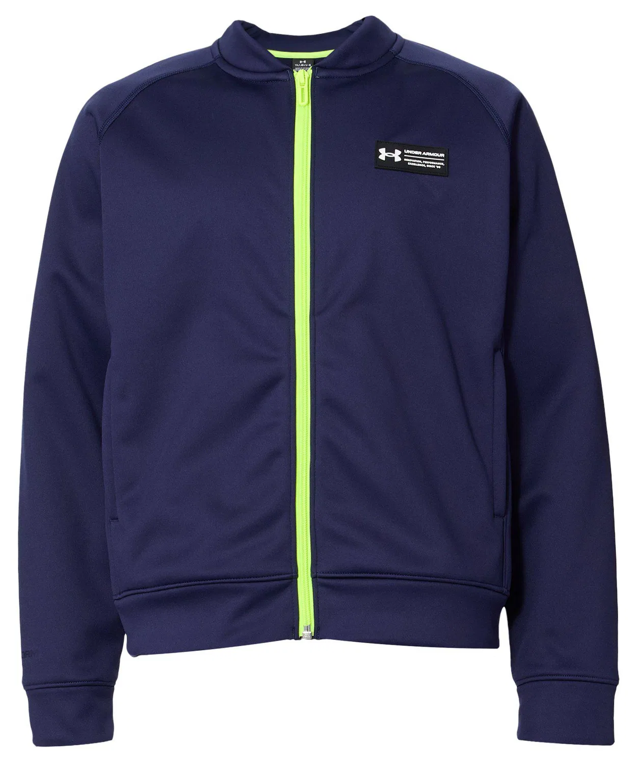 Куртка детская тренировочная флисовая 3-слойная UA Windstopper, темно-синяя