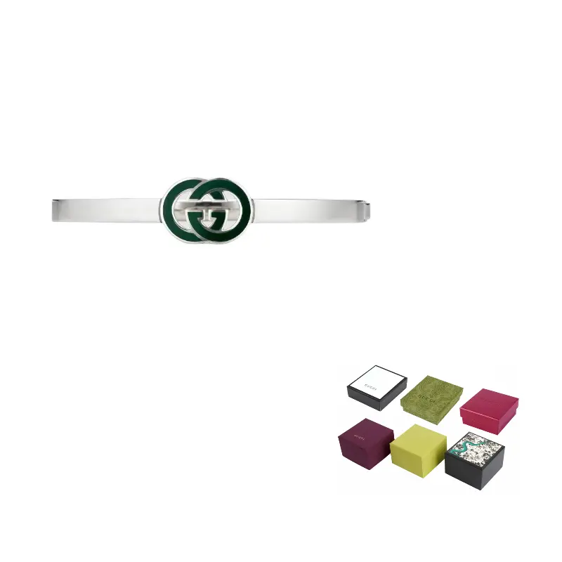 

Gucci Браслет из серебра 925 пробы с эмалью, мужские, серебряный