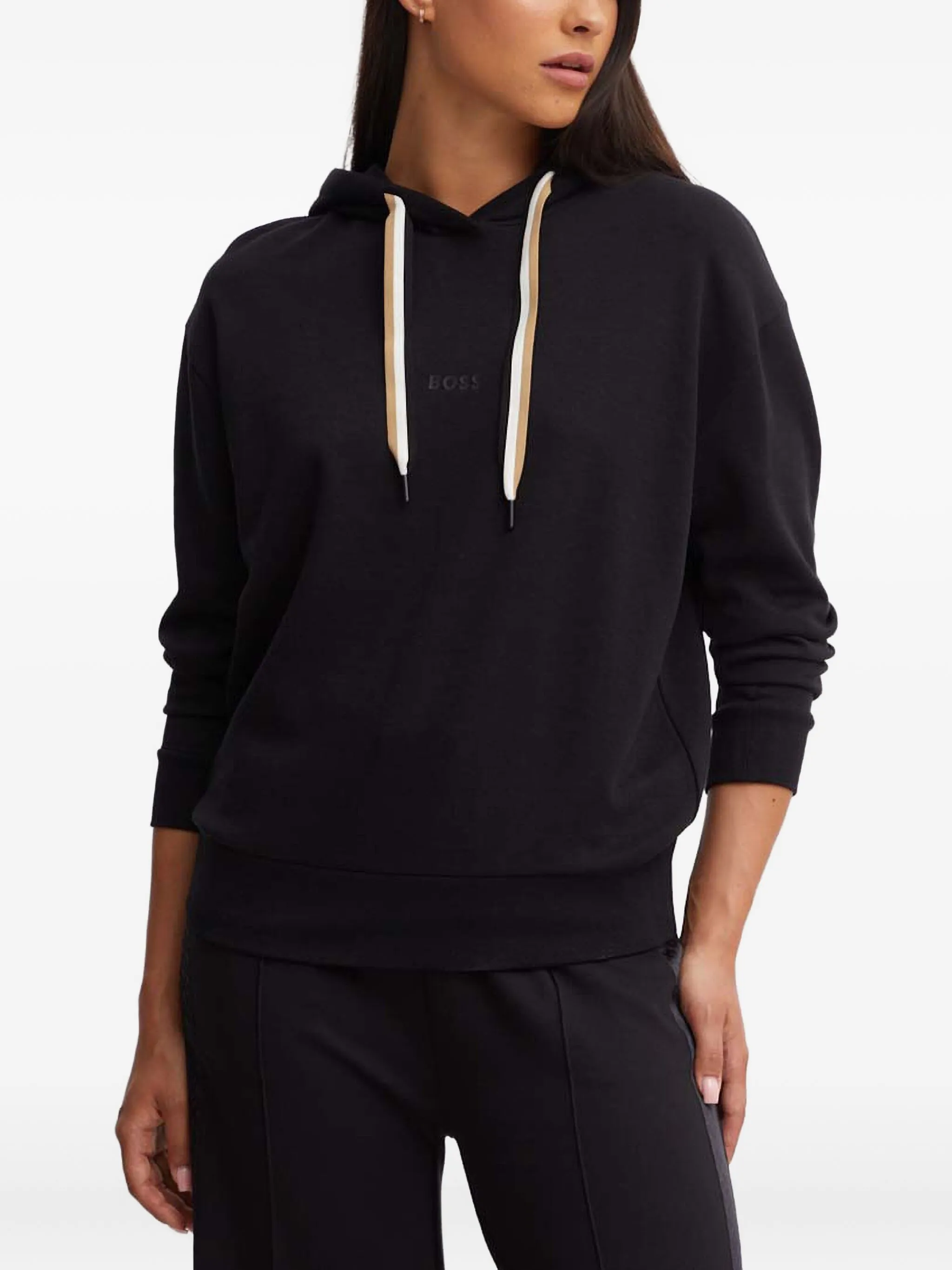 

Худи с логотипом Boss, черный