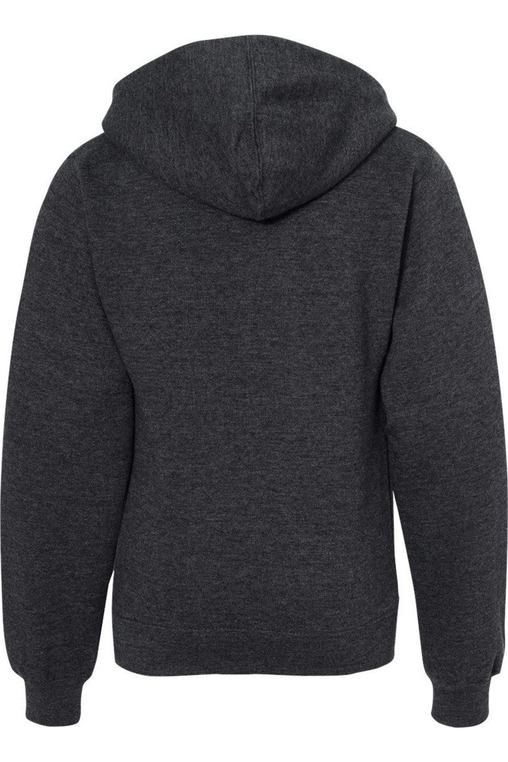 Independent Trading Co. Молодежная толстовка с капюшоном средней толщины, цвет charcoal heather — фото 2