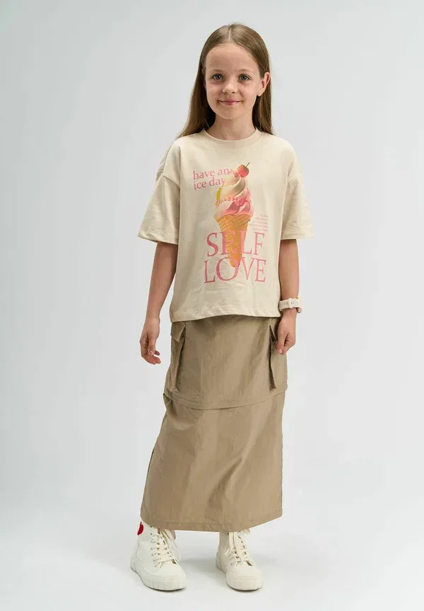 Футболка Suzan os print t-shirt The New, гардения