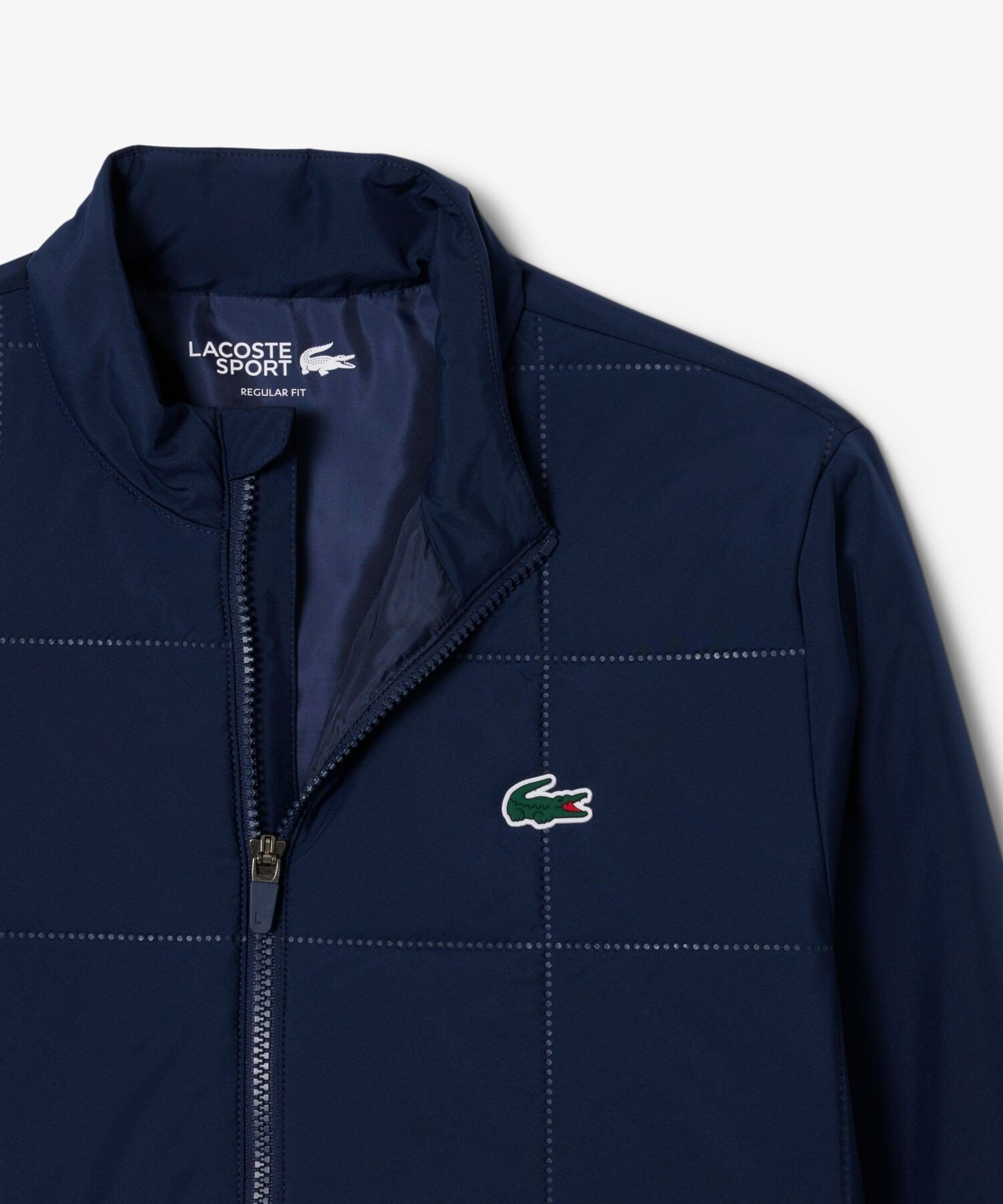 Куртка для гольфа LACOSTE стеганая водоотталкивающая, Navy — фото 4