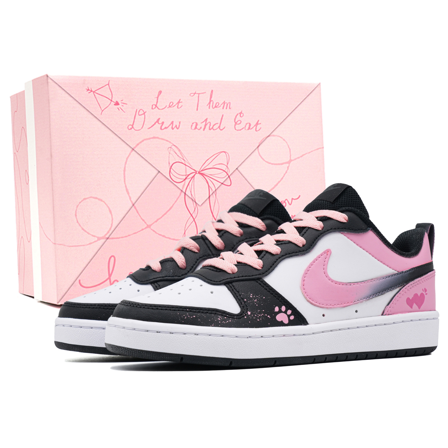 

Детские скейтерские кроссовки Court Borough для младших школьников Nike, розовый