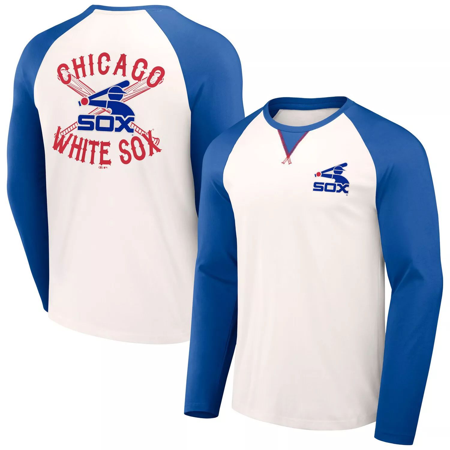 

Мужская футболка Darius Rucker Collection от Fanatics белая/темно-синяя футболка Chicago White Sox Team Color реглан, Синий, Мужская футболка Darius Rucker Collection от Fanatics белая/темно-синяя футболка Chicago White Sox Team Color реглан