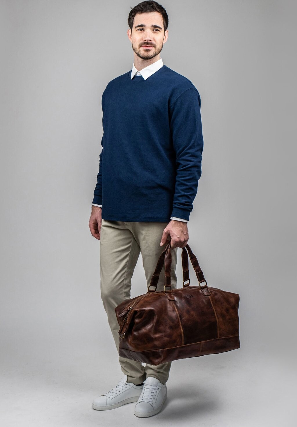 

Дорожная сумка WEEKENDER TRAVEL YALE XL SID & VAIN, цвет braun-cognac