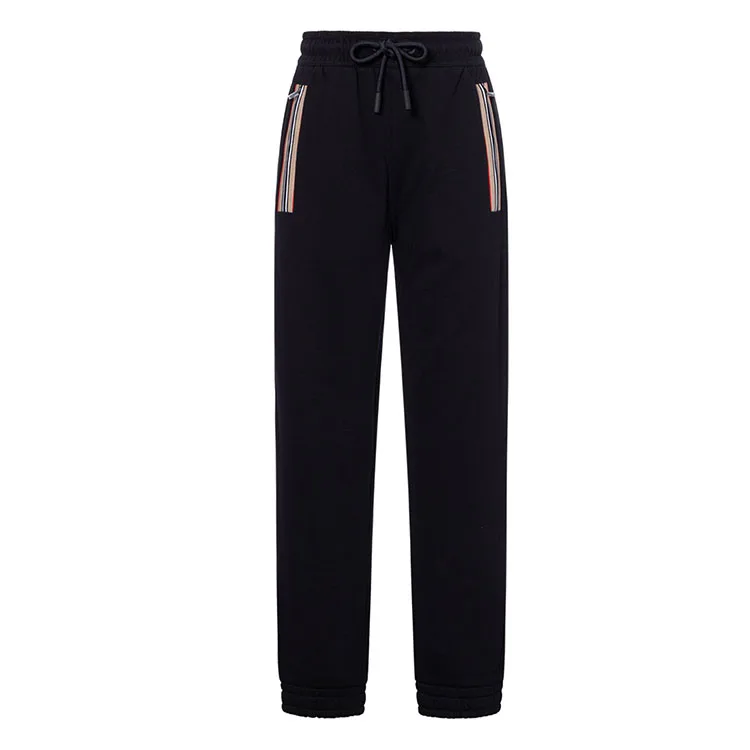 Брюки Burberry Icon Stripe, черные