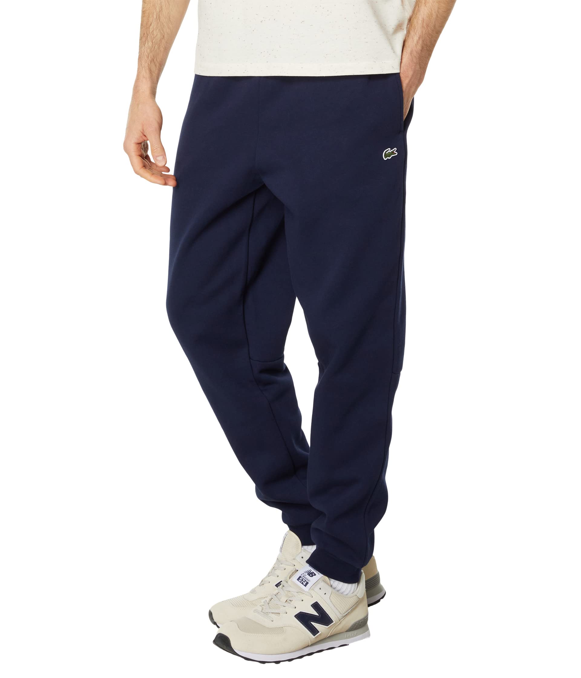 

Брюки Lacoste Essentials Fleece Sweatpants with Ribbed Ankle Opening, цвет Navy Blue