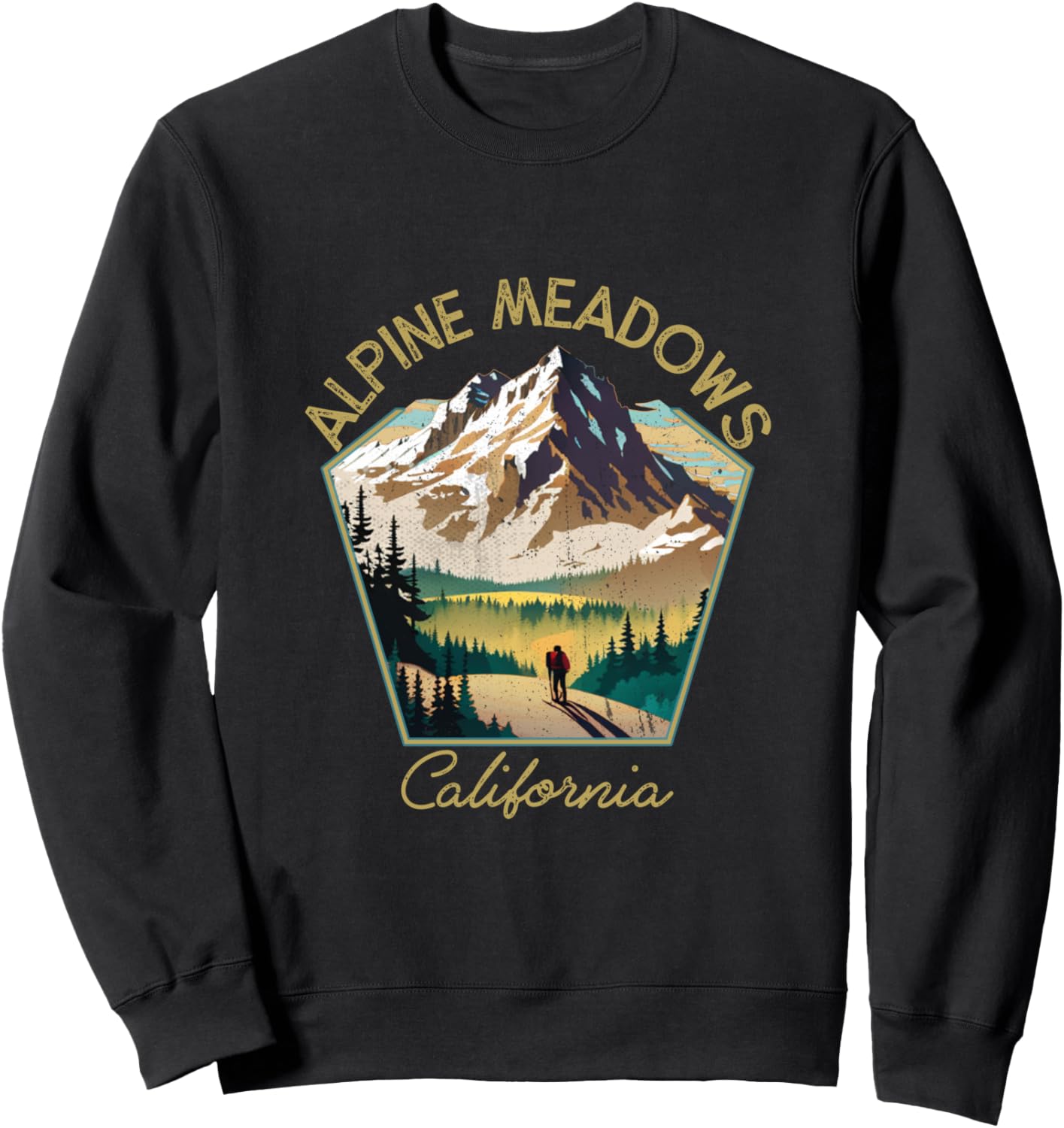

Alpine Meadows Retrowear - Сувенирная толстовка Alpine Meadows Alpine Meadows California Hiking Clothes Co., черный